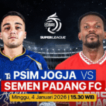 PSIM vs Semen Padang pekan ke-16 BRI Super League