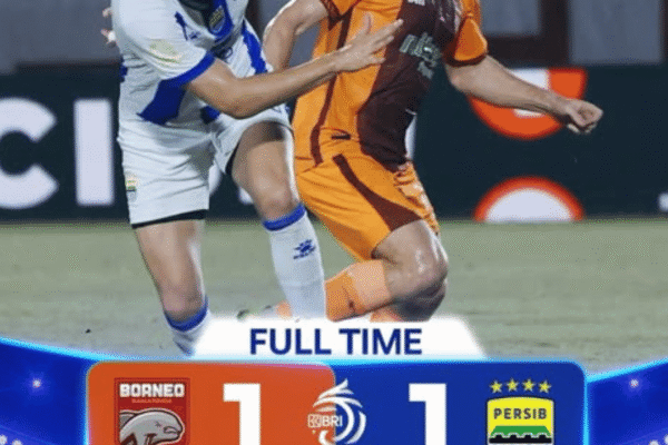 Skor Akhir Borneo FC vs Persib Bandung 1-1: Penalti Peralta Selamatkan Pesut Etam