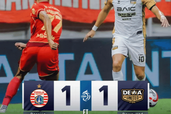 Skor Akhir Persija vs Dewa United 1-1: Penalti Maxwell Gagal, Macan Kemayoran Imbang di JIS