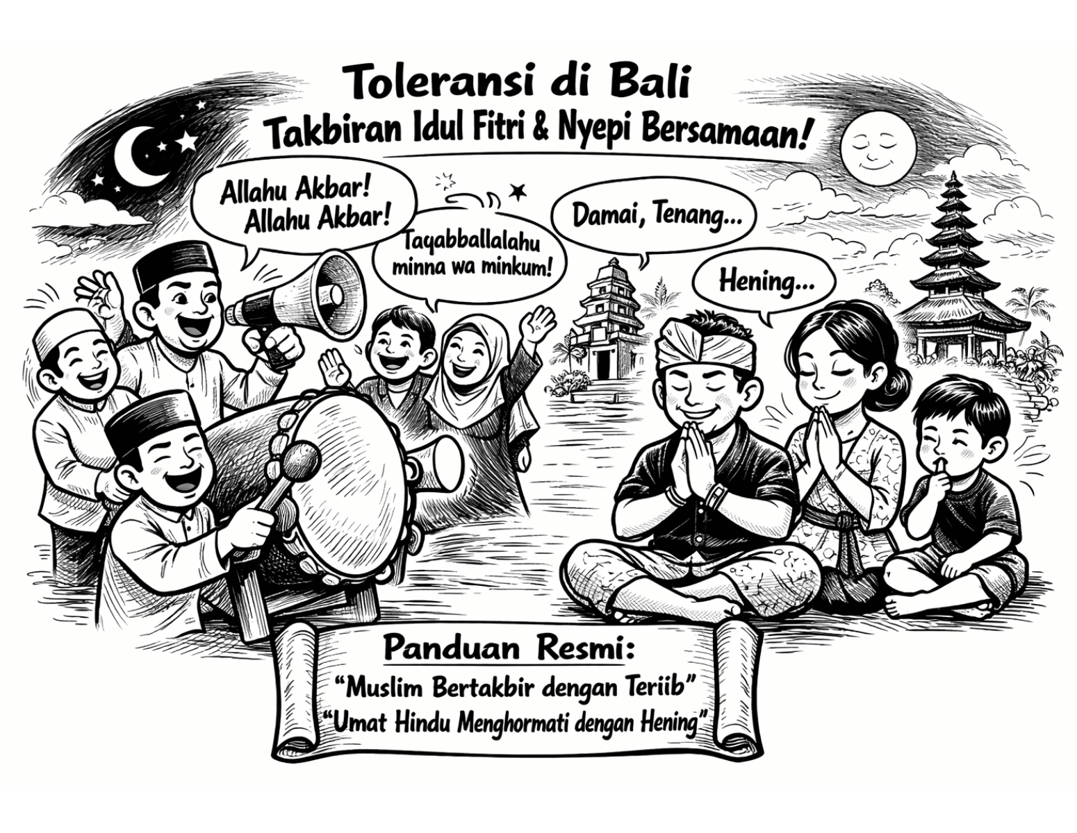 Apakah Bersamaan Hari Nyepi dan Idul Fitri? Penjelasan Lengkap dan Sejarahnya