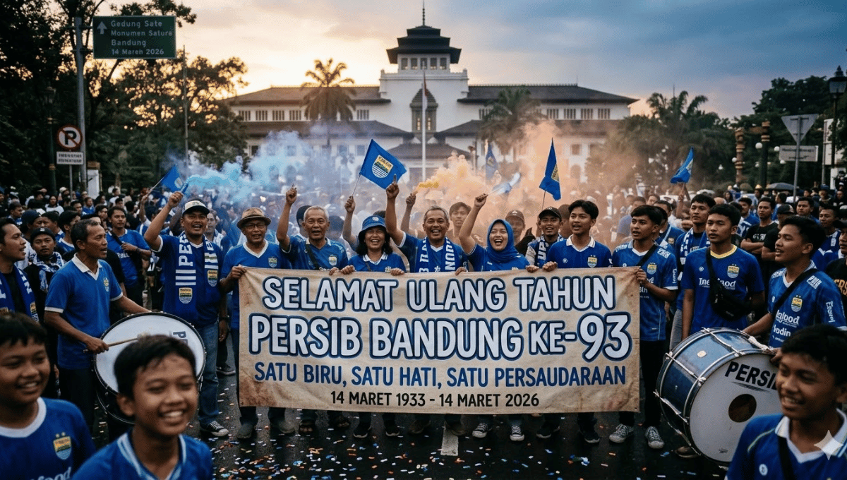 Anniversary Persib Bandung ke-93 Tahun: Semangat Bobotoh yang Membara di Jalan Pasopati
