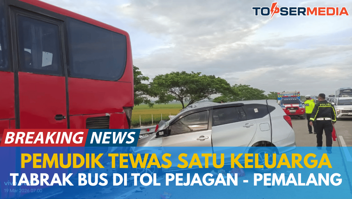 Pemudik Tewas Satu Keluarga di Tol Pejagan-Pemalang Saat Mudik Lebaran 2026