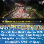 Puncak Arus Balik Lebaran 2026: Prediksi Kapolri pada Minggu 29 Maret & Rekayasa Lalu Lintas