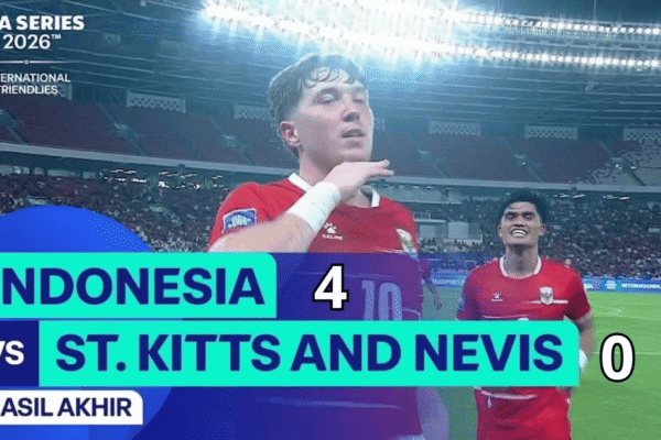 Skor Akhir Indonesia vs St Kitts and Nevis: Tim Garuda Menang Telak 4-0 di FIFA Series 2026