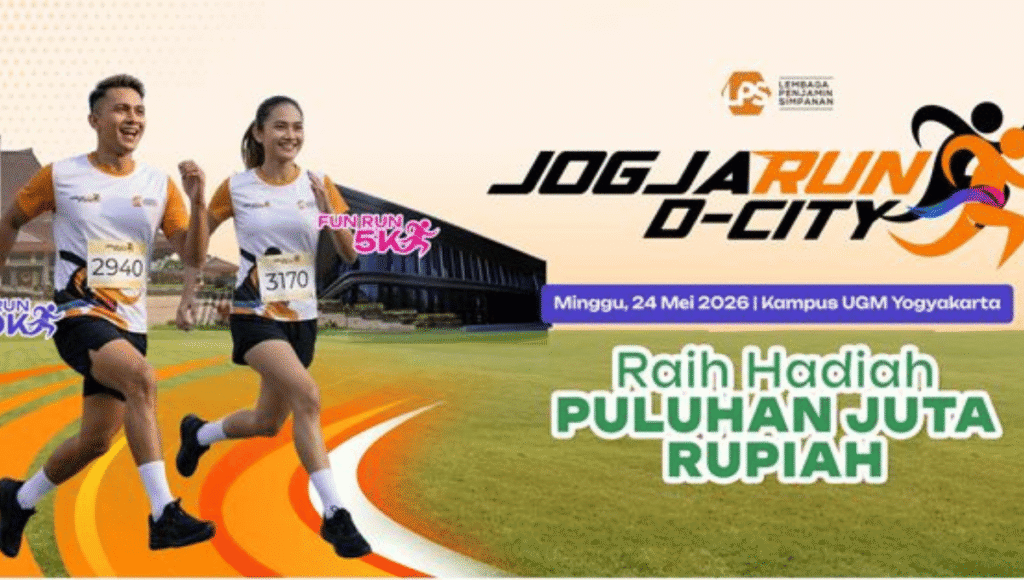 Jogja Run D-City 2026: Buruan Daftar Ikutan Lari dengan Hadiah 140 Juta Rupiah